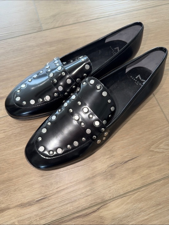 Marc Fisher Shoes - Marc Fisher Leather Silver Stuffed Loafer Size 8 NWOT